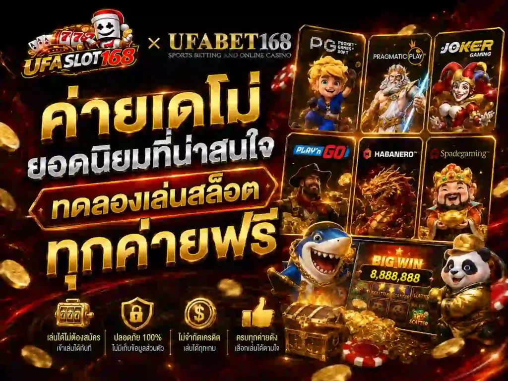 ค่ายเดโม่ยอดนิยมที่น่าสนใจ ทดลองเล่นสล็อต