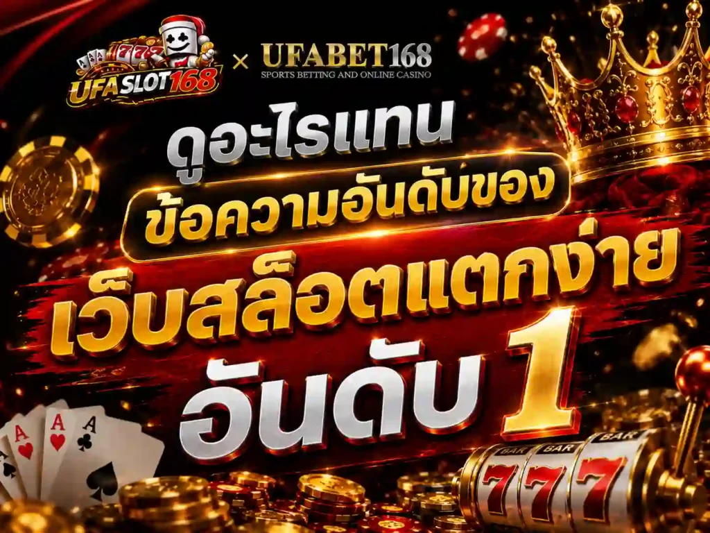 ดู อันดับของ เว็บสล็อตแตกง่าย อันดับ 1
