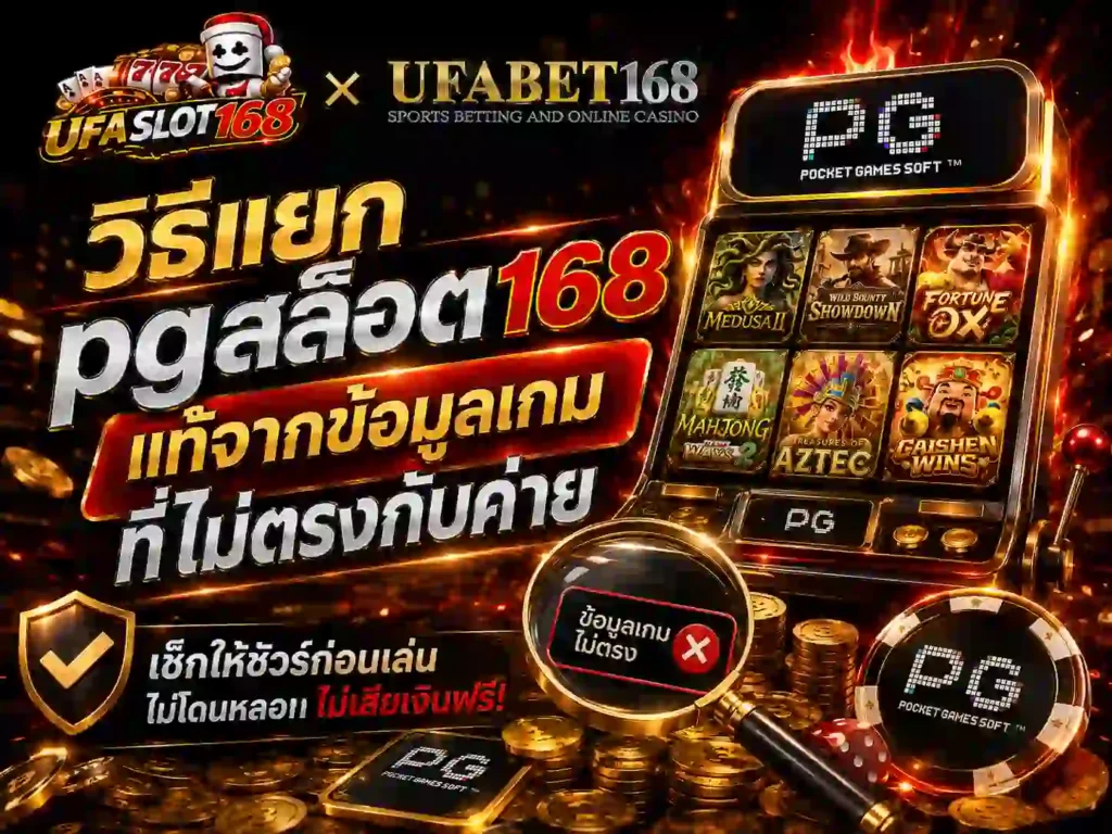 วิธีแยก pgสล็อต168 แท้จากข้อมูลเกม