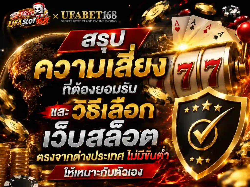 สรุป ความเสี่ยงและวิธีเลือก เว็บสล็อต