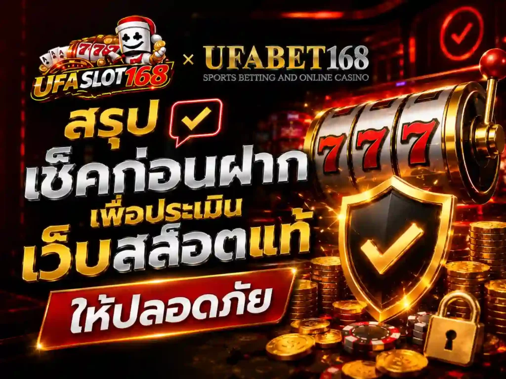 สรุป เช็คก่อนฝาก เว็บสล็อตแท้ ให้ปลอดภัย