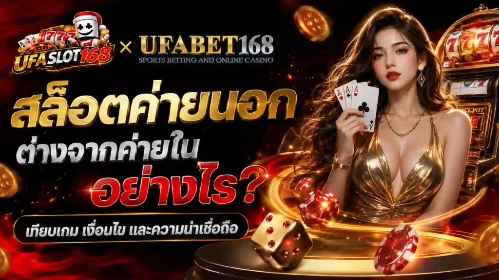 สล็อตค่ายนอก ต่างจากค่ายในอย่างไร