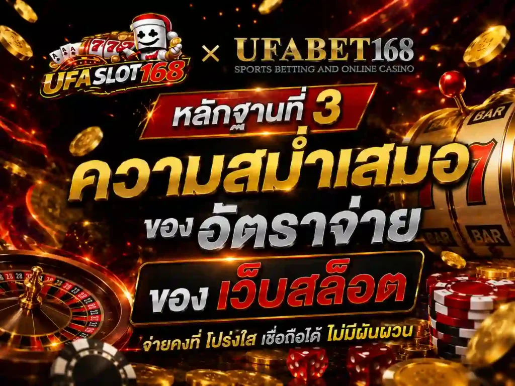 หลักฐาน ความสม่ำเสมออัตราจ่ายเว็บสล็อต