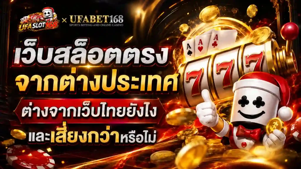 เว็บสล็อตตรงจากต่างประเทศ ต่างจากเว็บไทยยังไง