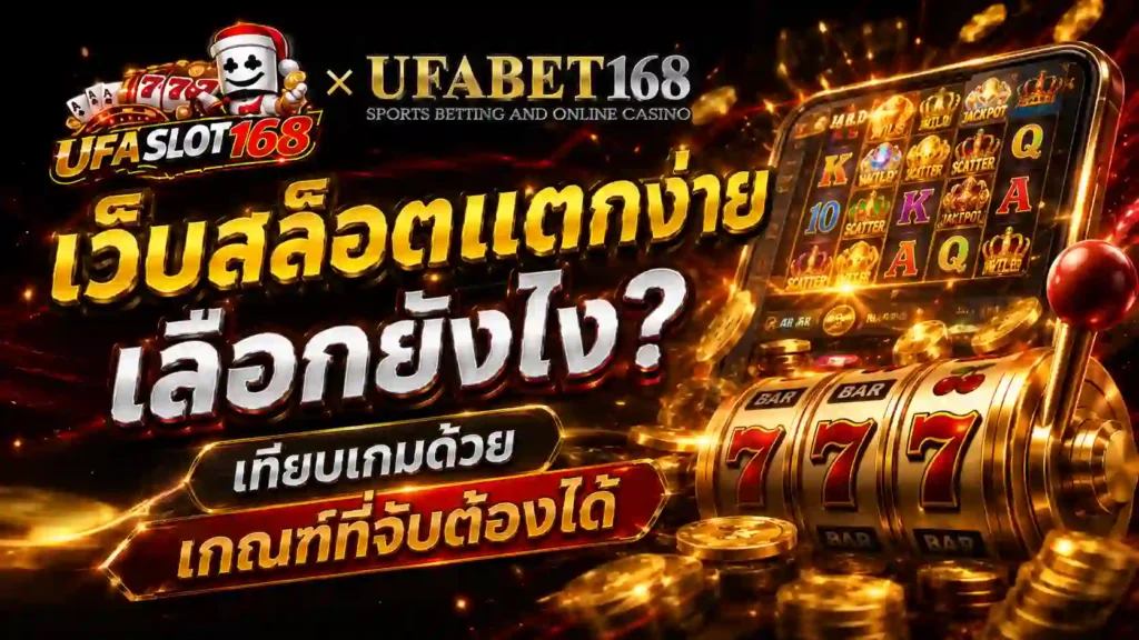 เว็บสล็อตแตกง่าย เลือกยังไง เกณฑ์ที่จับต้องได้
